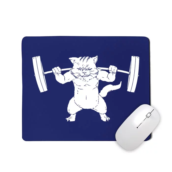 Cat Squat Powerlifting Cool Mousepad