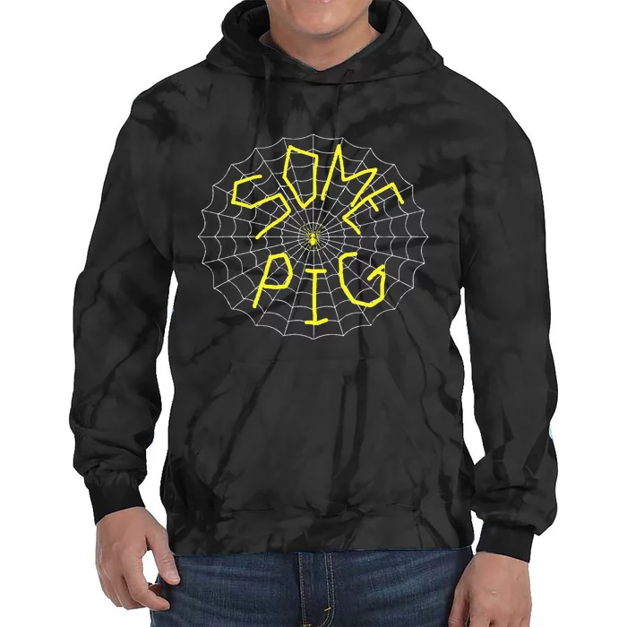 Charlotte's Some Pig Spider Web Tie Dye Hoodie