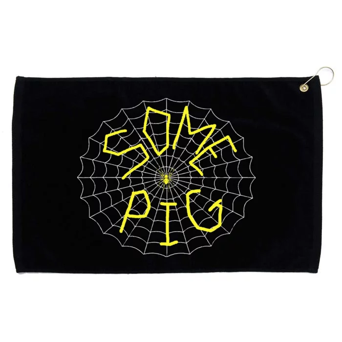 Charlotte's Some Pig Spider Web Grommeted Golf Towel