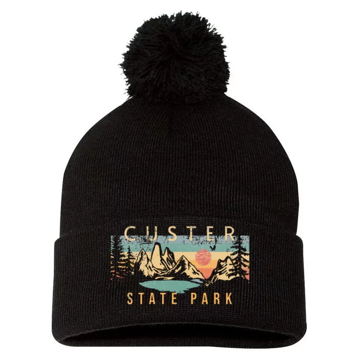 Custer State Park Pom Pom 12in Knit Beanie