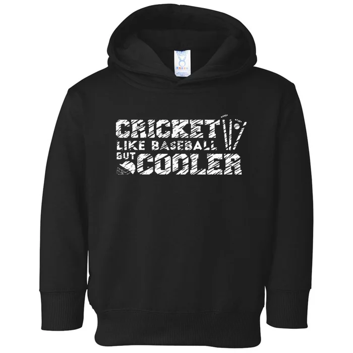 Cricket Sport Player Toddler Hoodie