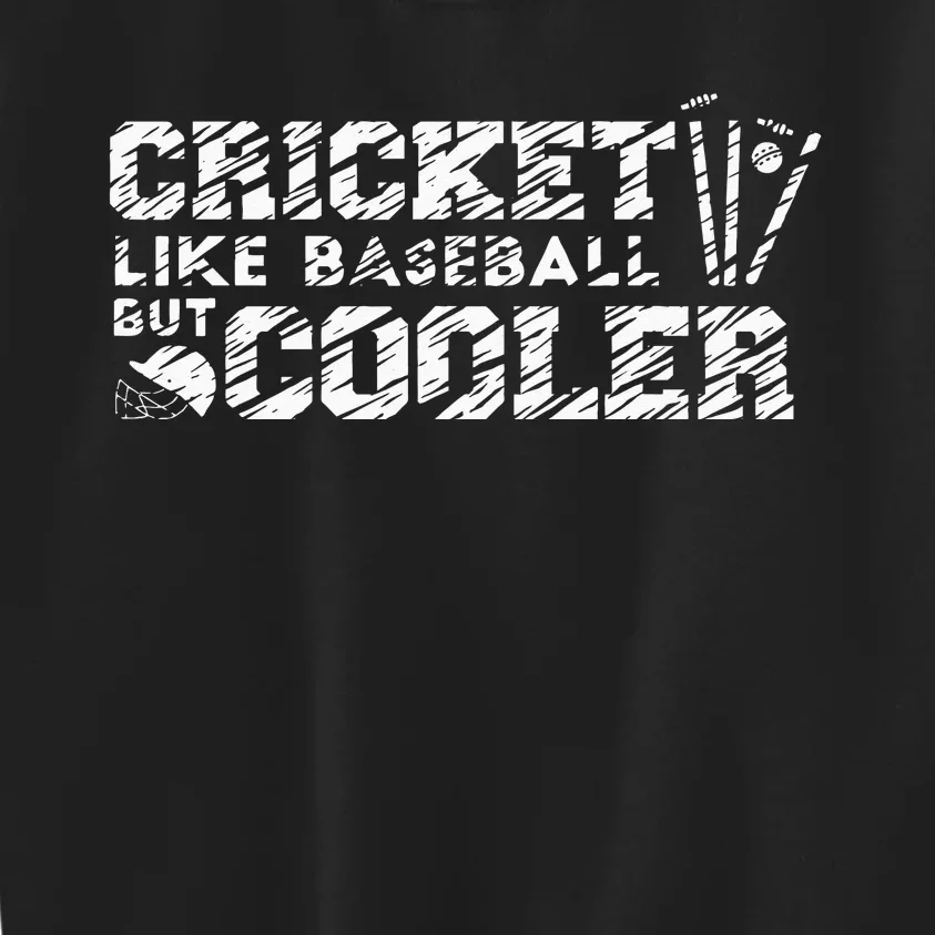 Cricket Sport Player Kids Sweatshirt