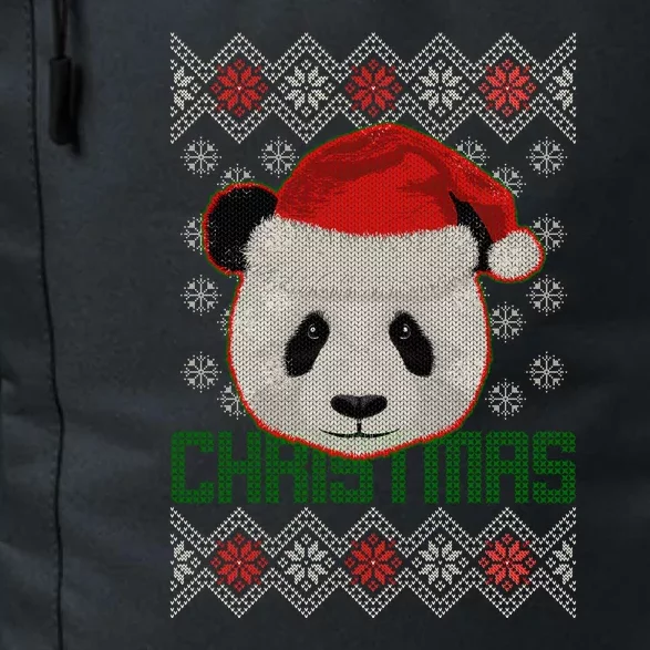 Cute Santa Panda Ugly Christmas Sweater Daily Commute Backpack