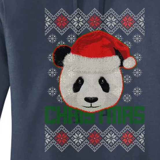 Cute Santa Panda Ugly Christmas Sweater Women's Pullover Hoodie