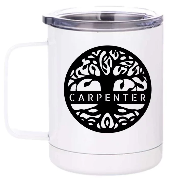 Carpenter St Patrick's Day Matching Family Irish Last Name Cute Gift Front & Back 12oz Stainless Steel Tumbler Cup