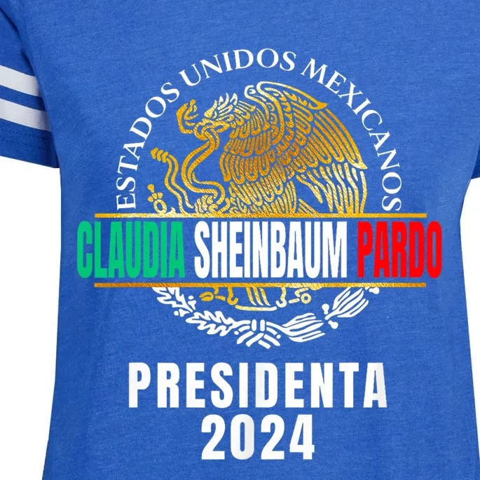 Claudia Sheinbaum Pardo Presidenta De Mexico 2024 Enza Ladies Jersey Football T-Shirt