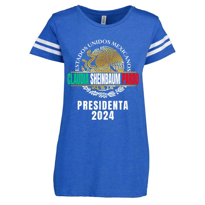 Claudia Sheinbaum Pardo Presidenta De Mexico 2024 Enza Ladies Jersey Football T-Shirt