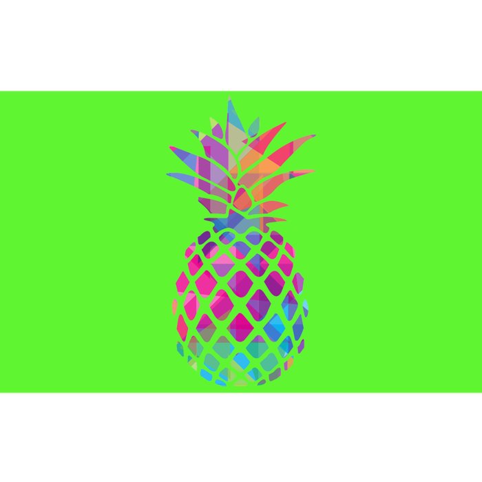 Colorful Simple Pineapple Bumper Sticker