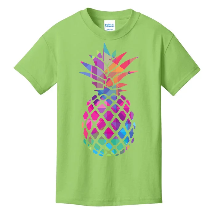 Colorful Simple Pineapple Kids T-Shirt