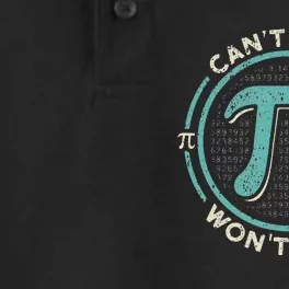 Can't Stop Pi Won't Stop Math Pi Day Funny Maths Club Dry Zone Grid Performance Polo