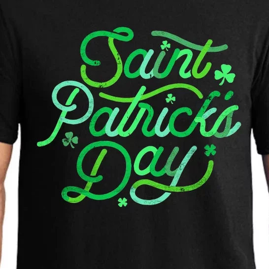 Cute Saint Patrick's Day Shamrock Irish Culture Pajama Set