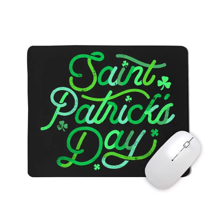 Cute Saint Patrick's Day Shamrock Irish Culture Mousepad