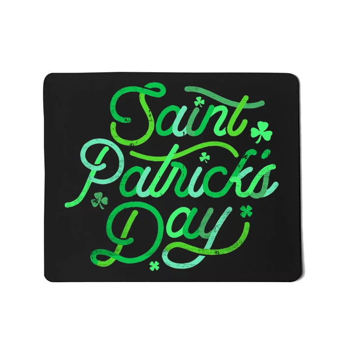 Cute Saint Patrick's Day Shamrock Irish Culture Mousepad