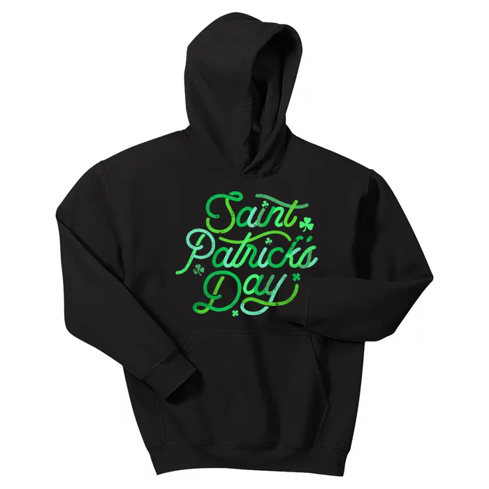 Cute Saint Patrick's Day Shamrock Irish Culture Kids Hoodie