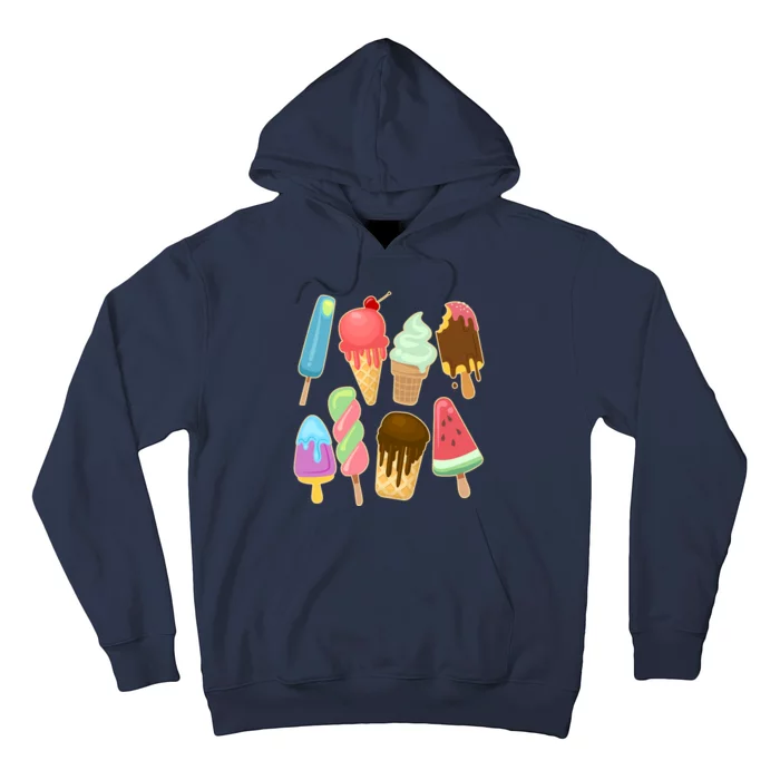 Cute Summer Popsicles And Ice Cream Hoodie