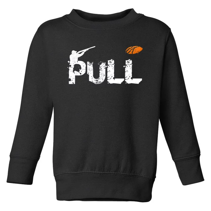 Clay Skeet Pigeon Shooting Pull Clay Bird Hunter Sports Toddler Sweatshirt