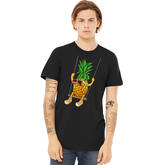 Cute Swinging Pineapple Swinger Premium T-Shirt