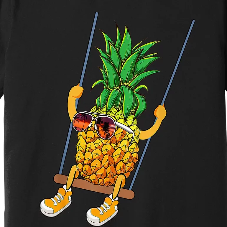 Cute Swinging Pineapple Swinger Premium T-Shirt