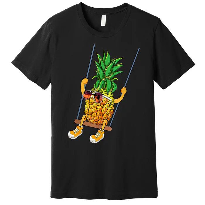 Cute Swinging Pineapple Swinger Premium T-Shirt