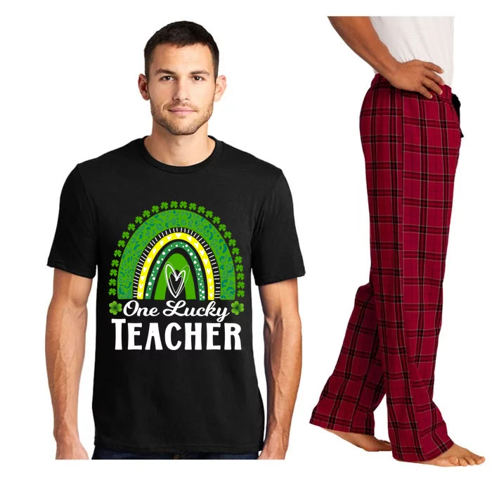 Cute St Patrick’s Teacher 1 Lucky Teacher St Patrick’s Day Gift Pajama Set