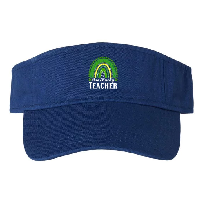 Cute St Patrick’s Teacher 1 Lucky Teacher St Patrick’s Day Gift Valucap Bio-Washed Visor