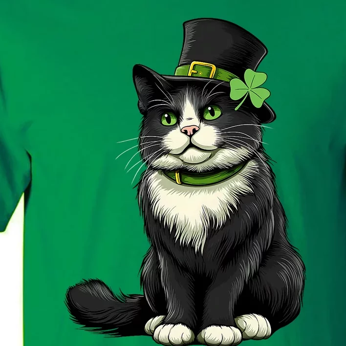 Cat St Patricks Day Shamrock Irish Tall T-Shirt