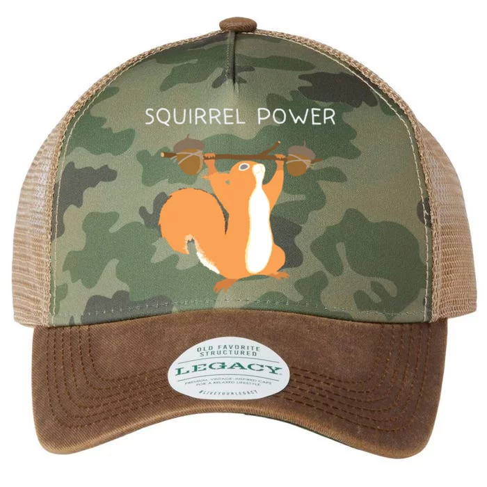 Cute Squirrel Power Legacy Tie Dye Trucker Hat