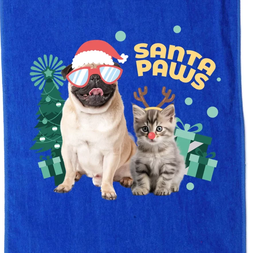 Christmas Santa Paws Gift Platinum Collection Golf Towel