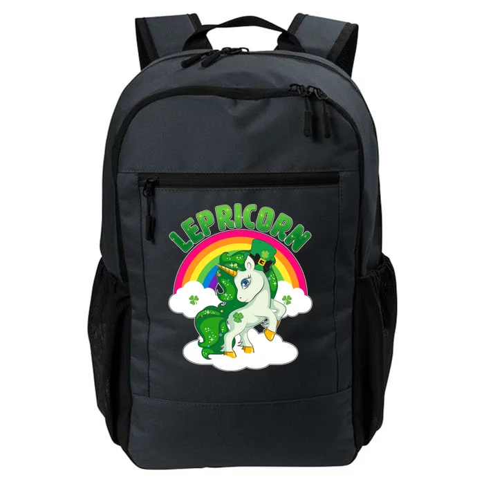 Cute St Patricks Day Rainbow Lepricorn Unicorn Leprechaun Daily Commute Backpack