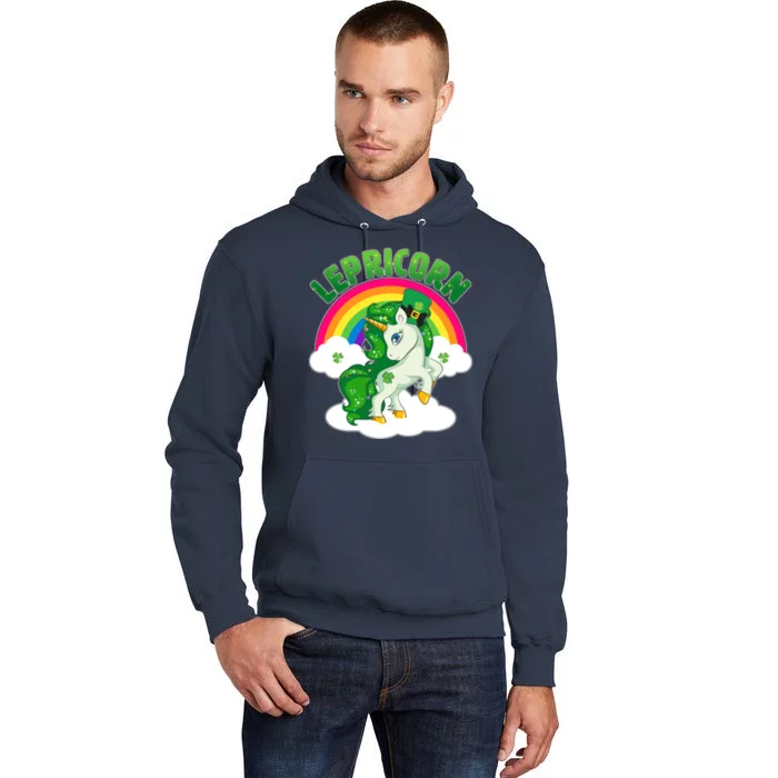 Cute St Patricks Day Rainbow Lepricorn Unicorn Leprechaun Tall Hoodie