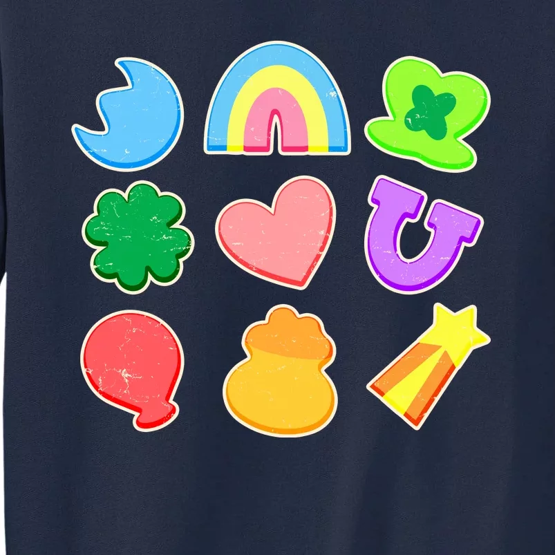 Cute St Patricks Day Marshmallow Shapes Tall Sweatshirt