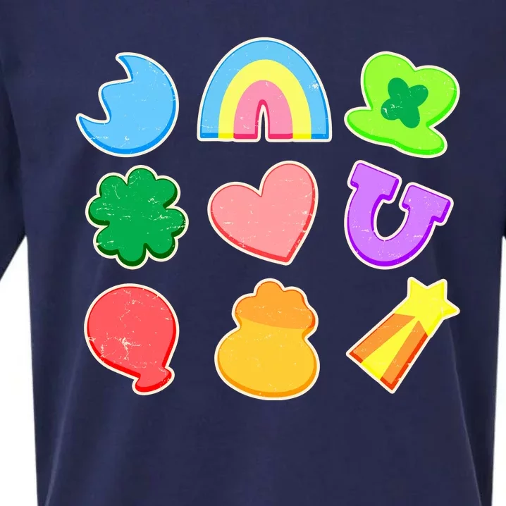 Cute St Patricks Day Marshmallow Shapes Sueded Cloud Jersey T-Shirt