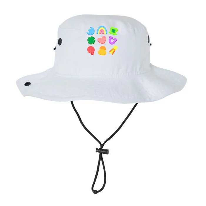 Cute St Patricks Day Marshmallow Shapes Legacy Cool Fit Booney Bucket Hat