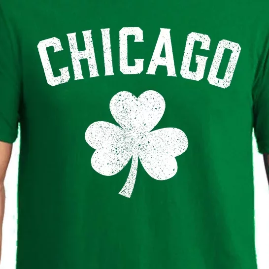 Chicago, St Patrick's Day Patty's Day Shamrock Tee Pajama Set