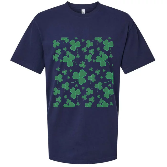 Clover St PatrickS Day Lucky Shamrocks Sueded Cloud Jersey T-Shirt