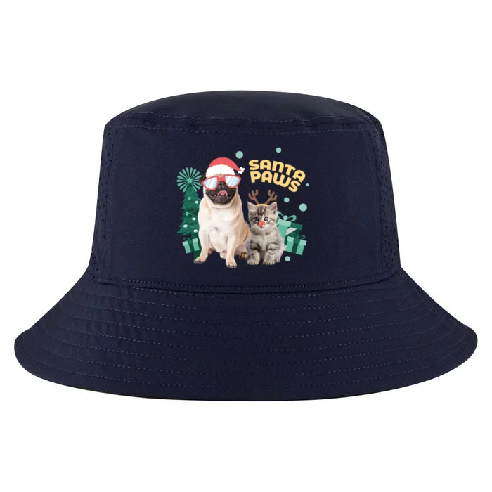 Christmas Santa Paws Gift Cool Comfort Performance Bucket Hat