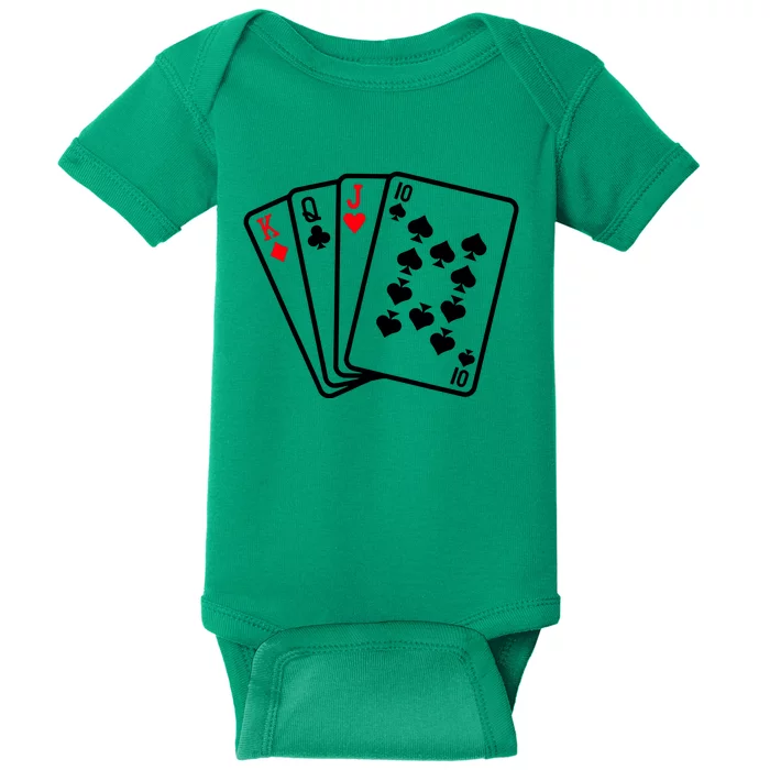 Cool Style Playing Cards Baby Bodysuit