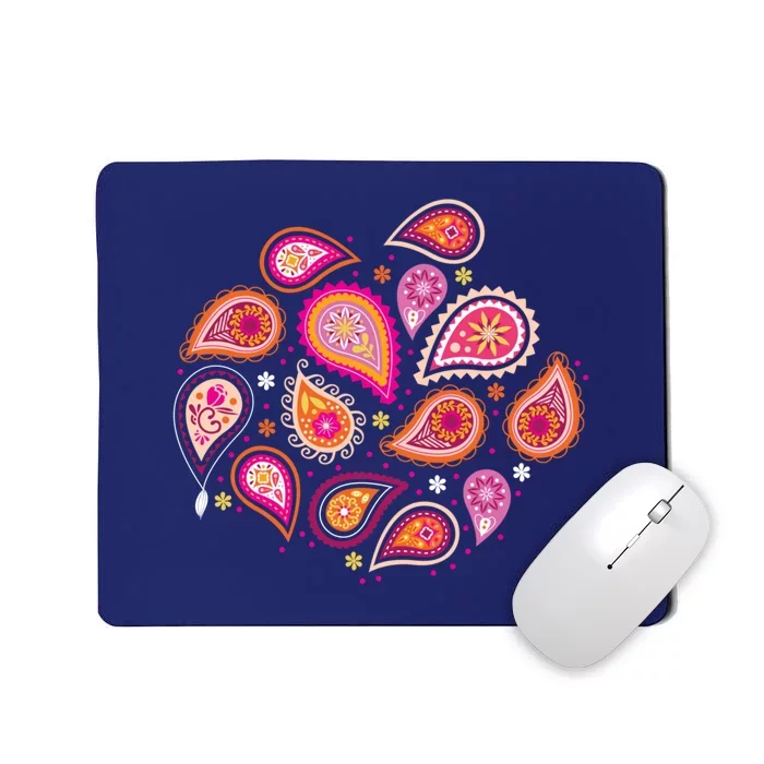 Colorful Summer Paisleys Mousepad