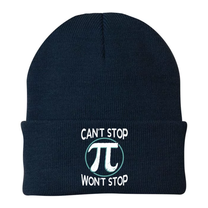 Can't Stop Pi Won't Stop Math Pi Day Meaningful Gift Knit Cap Winter Beanie