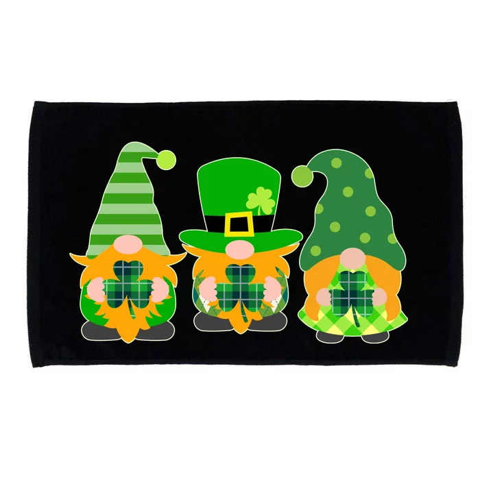 Cute St Patrick's Day Shamrock Gnomes Multi Patterns Microfiber Hand Towel