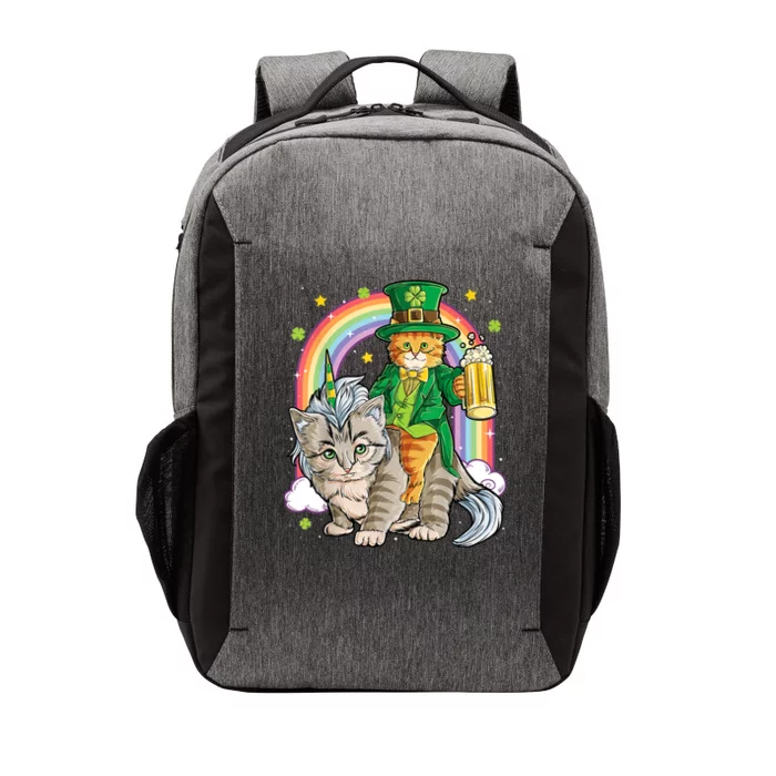 Cat St Patricks Day Leprechaun Riding Caticorn Unicorn Vector Backpack