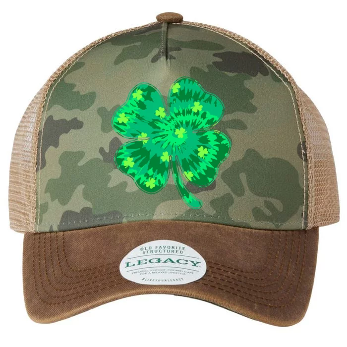 Cute St Patricks Day Tie Dye Shamrock Clover Legacy Tie Dye Trucker Hat