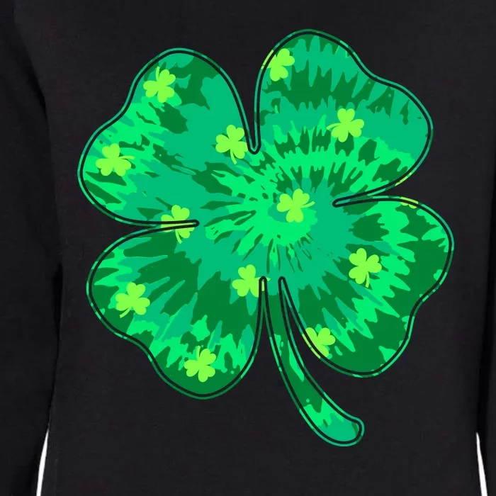 Cute St Patricks Day Tie Dye Shamrock Clover Womens California Wash Sweatshirt