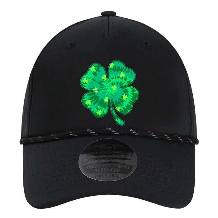 Cute St Patricks Day Tie Dye Shamrock Clover Performance The Dyno Cap