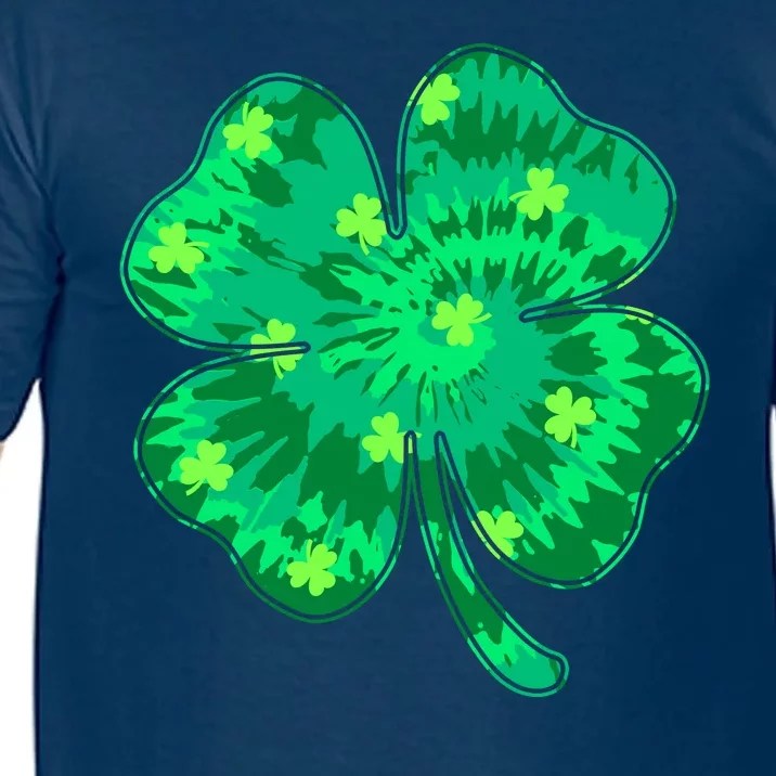 Cute St Patricks Day Tie Dye Shamrock Clover Comfort Colors T-Shirt