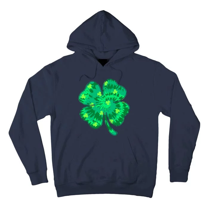 Cute St Patricks Day Tie Dye Shamrock Clover Tall Hoodie