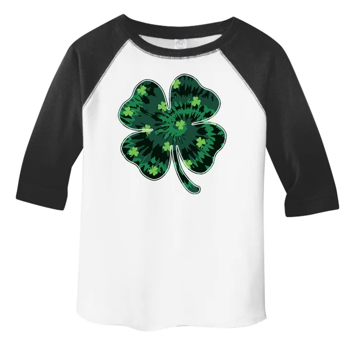 Cute St Patricks Day Tie Dye Shamrock Clover Toddler Fine Jersey T-Shirt