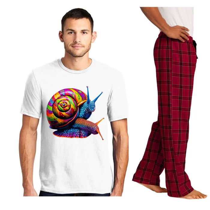 Colorful Snail Pop Art Pajama Set