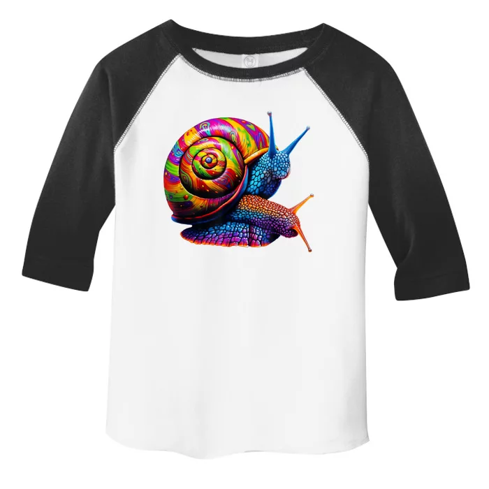 Colorful Snail Pop Art Toddler Fine Jersey T-Shirt