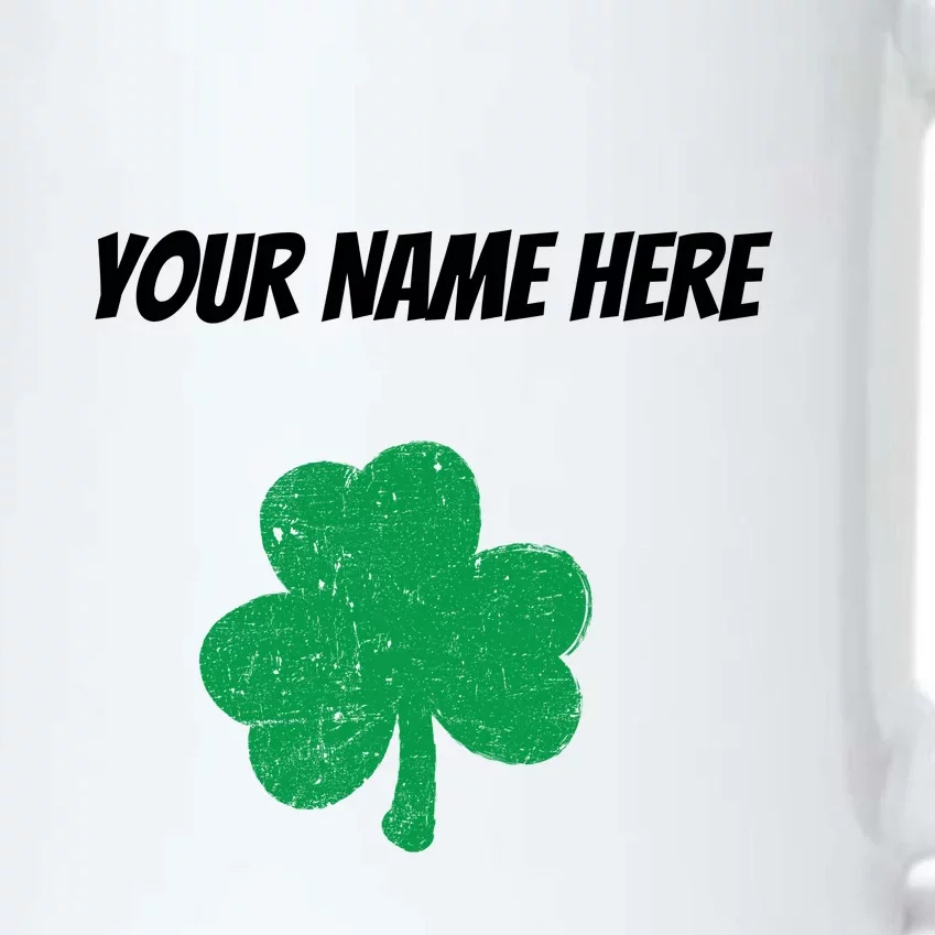 Custom St. Patrick's Day Shirt Personalized St Paddys Day TShirt Black Color Changing Mug